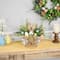 12" Boxed Floral Arrangement with Bunny Easter Decoration